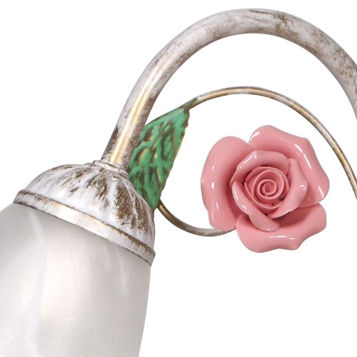 Бра стеклянные плафон с цветами классические S2248-1