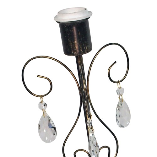 Настольная лампа интерьерная с хрустальем S5064-1