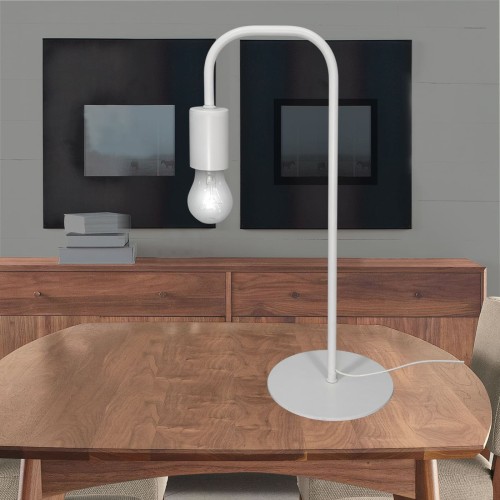 Настольная лампа белая лофт Е27 S5081-1