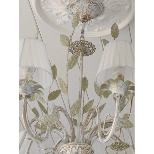 Люстра подвесная 8 ламп с абажурами S1131-8