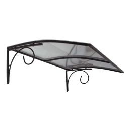 Козырёк над дверью Петрасвет S4026 Черный усиленный