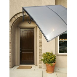 Козырёк над дверью Петрасвет S4026 Черный усиленный