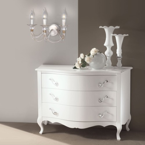 Бра 3 лампочки c хрусталем классические S1104-3 Петрасвет